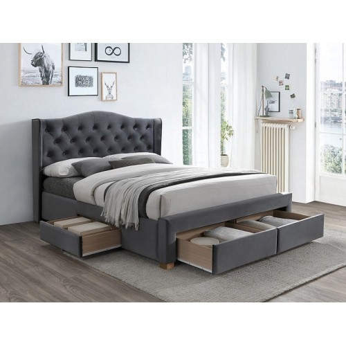 Gulta ar veļaskasti ASPEN II 160 Velvet